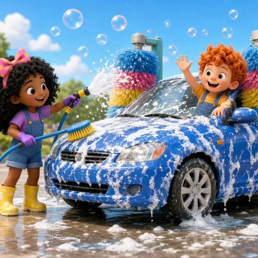 Cover of Maple Street: Car Wash Day