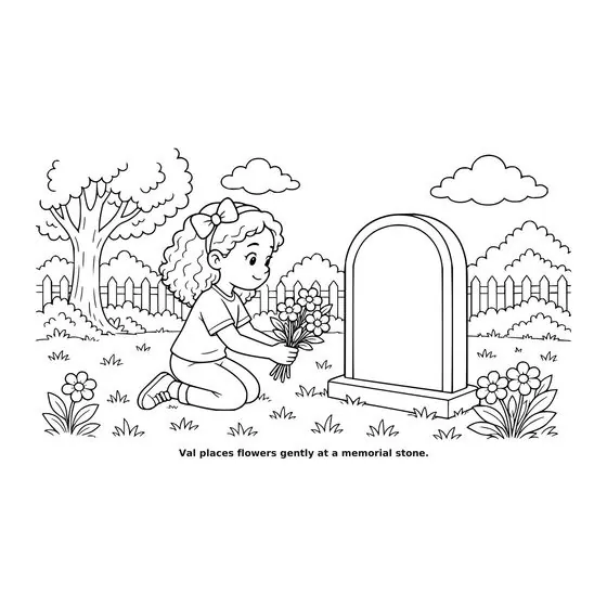 Sample interior page 1 from Maple Street: Memorial Day — bold black outline art on white