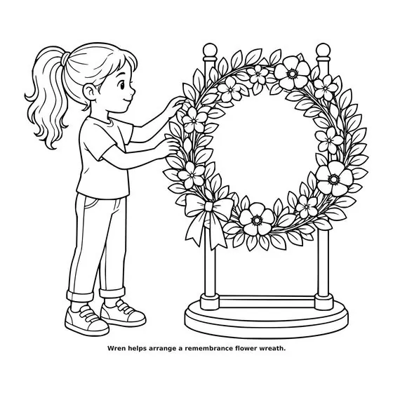 Sample interior page 3 from Maple Street: Memorial Day — bold black outline art on white