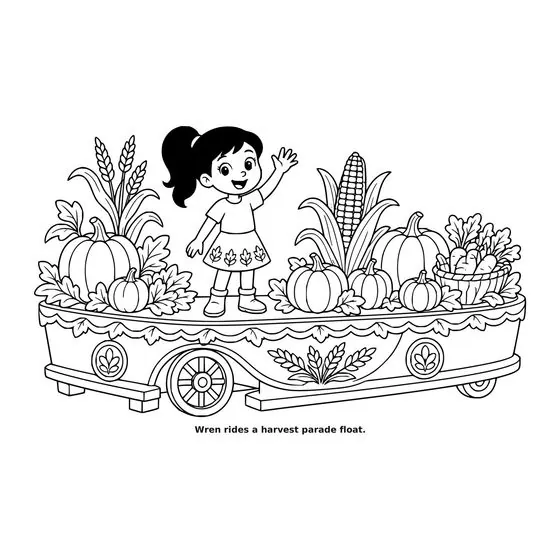 Sample interior page 3 from Maple Street: Thanksgiving Day — bold black outline art on white